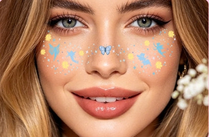 Pastel Butterfly Face & Eye Makeup Stickers