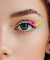 Neon Pastel Face & Eye Makeup Stickers