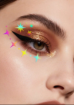 Rainbow Star Face & Eye Makeup Stickers