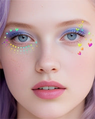Rainbow Star Face & Eye Makeup Stickers