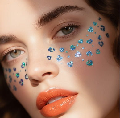 Blue Celestial Face & Eye Makeup Stickers