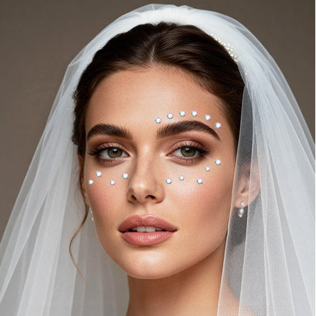 Bridal Pearl Face & Eye Makeup Stickers