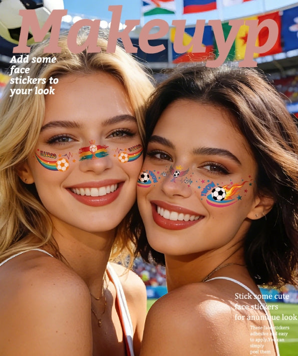 World Cup Fan Face Stickers