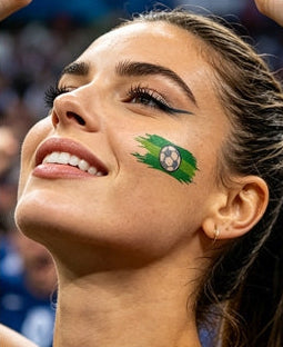 Football Fan Face & Body Tattoo Stickers