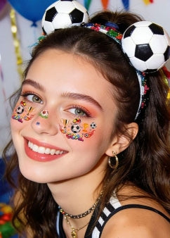 Soccer Fan Face Makeup Stickers