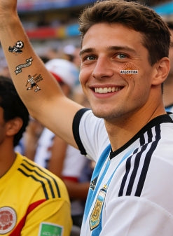 World Cup Soccer Fan Face & Body Tattoo Stickers
