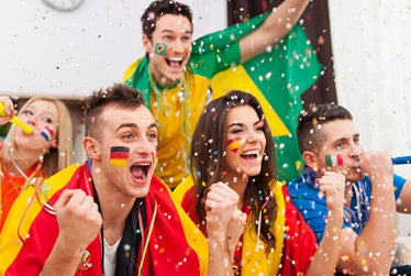 National Flag Face Makeup Stickers