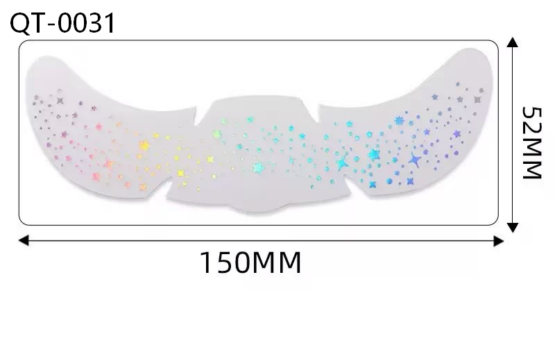 Colorful Sparkle Faux Freckle Face Makeup Stickers
