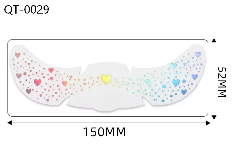 Colorful Sparkle Faux Freckle Face Makeup Stickers