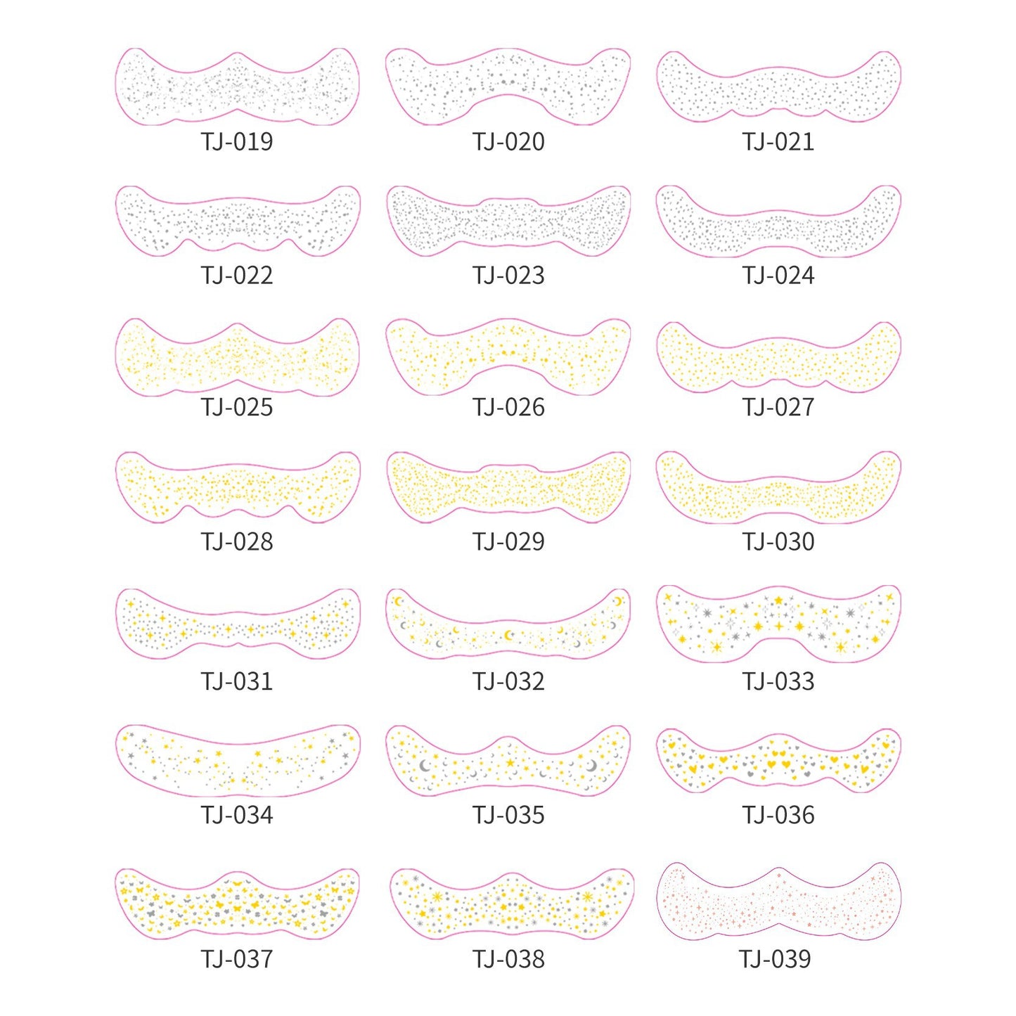 Starry Glitter Face & Eye Makeup Stickers