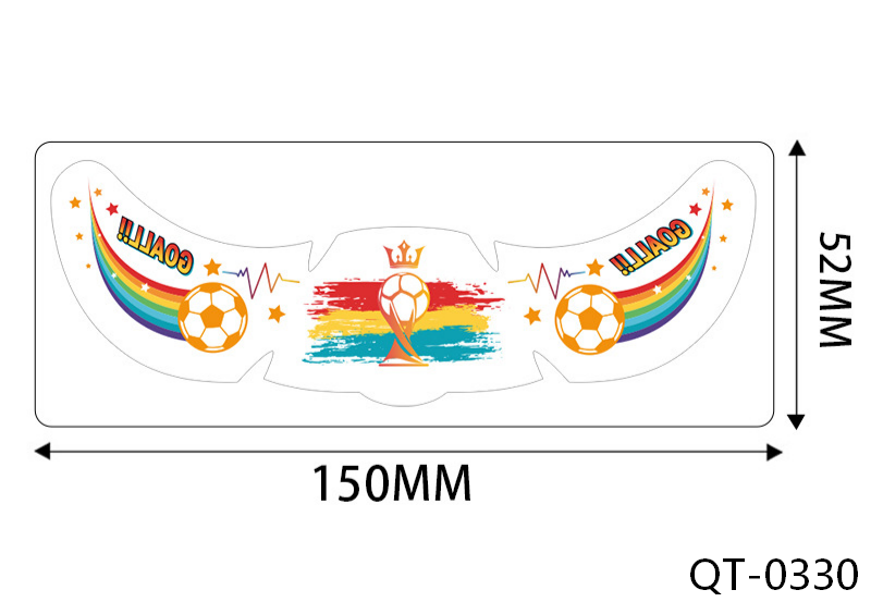 World Cup Fan Face Stickers