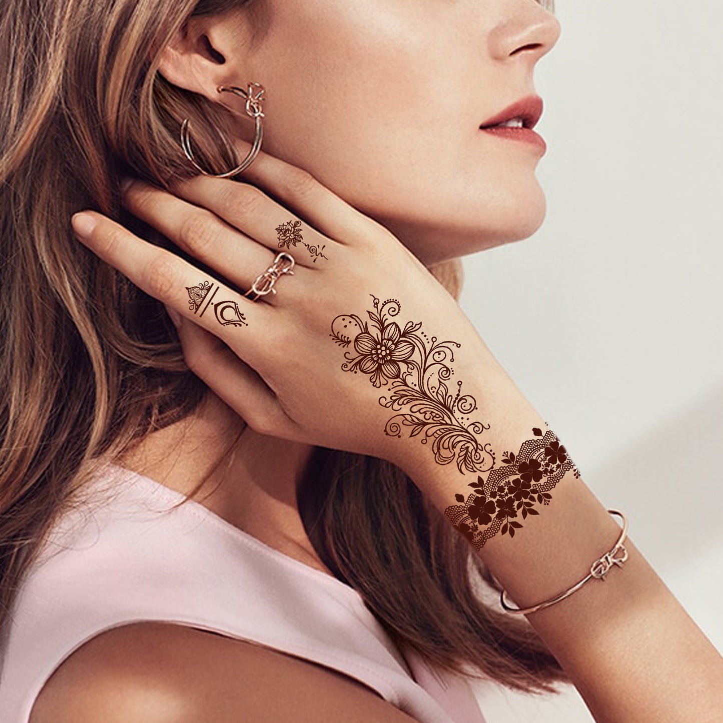 Henna Style Temporary Body Tattoo Stickers