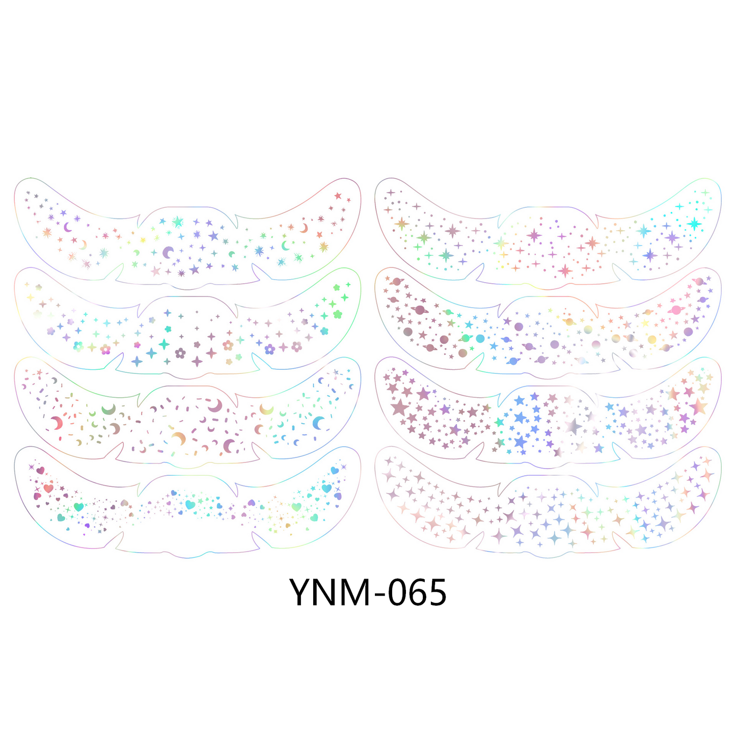 Gold Star Face & Eye Makeup Stickers