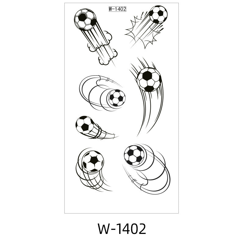Soccer Fan Face & Body Tattoo Stickers