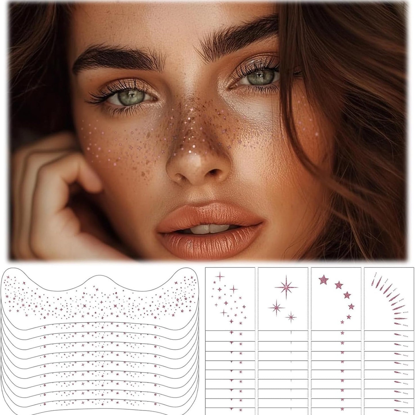 Soft Glow Faux Freckle Face Makeup Stickers