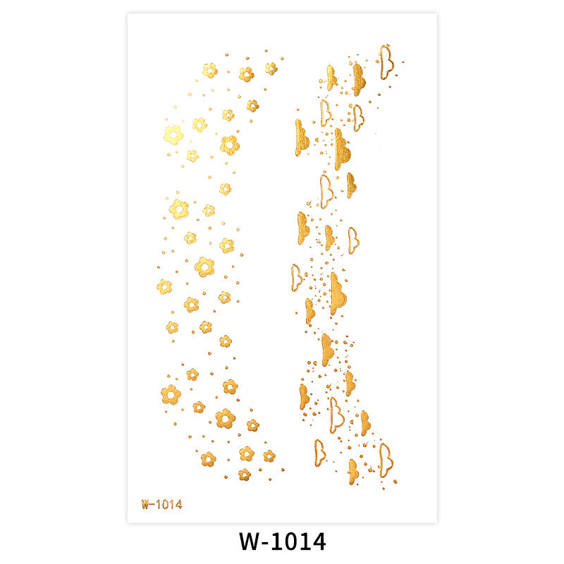 Metallic Star & Moon Face Makeup Stickers
