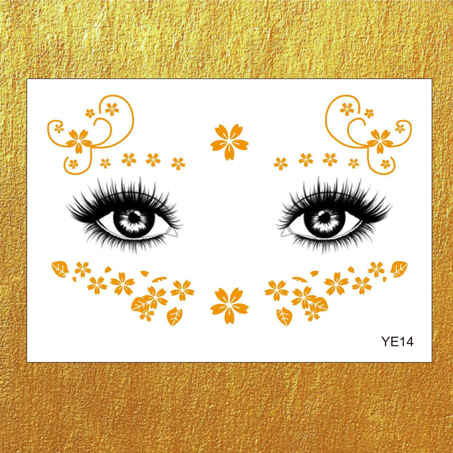 Gold Boho Face & Eye Makeup Stickers