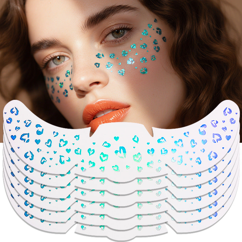 Blue Celestial Face & Eye Makeup Stickers