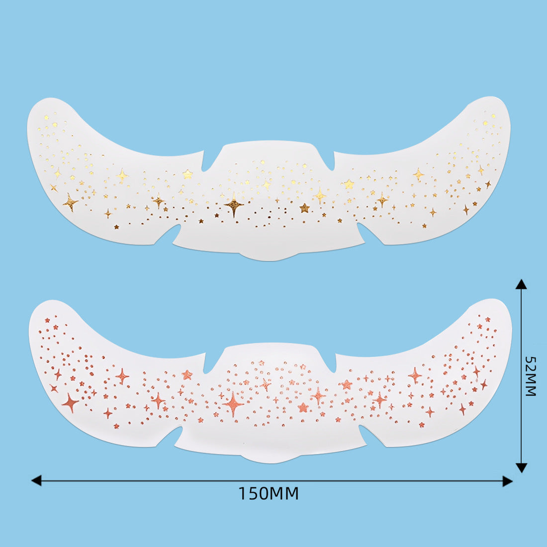 Pink&Gold Heart Faux Freckle Face Makeup Stickers
