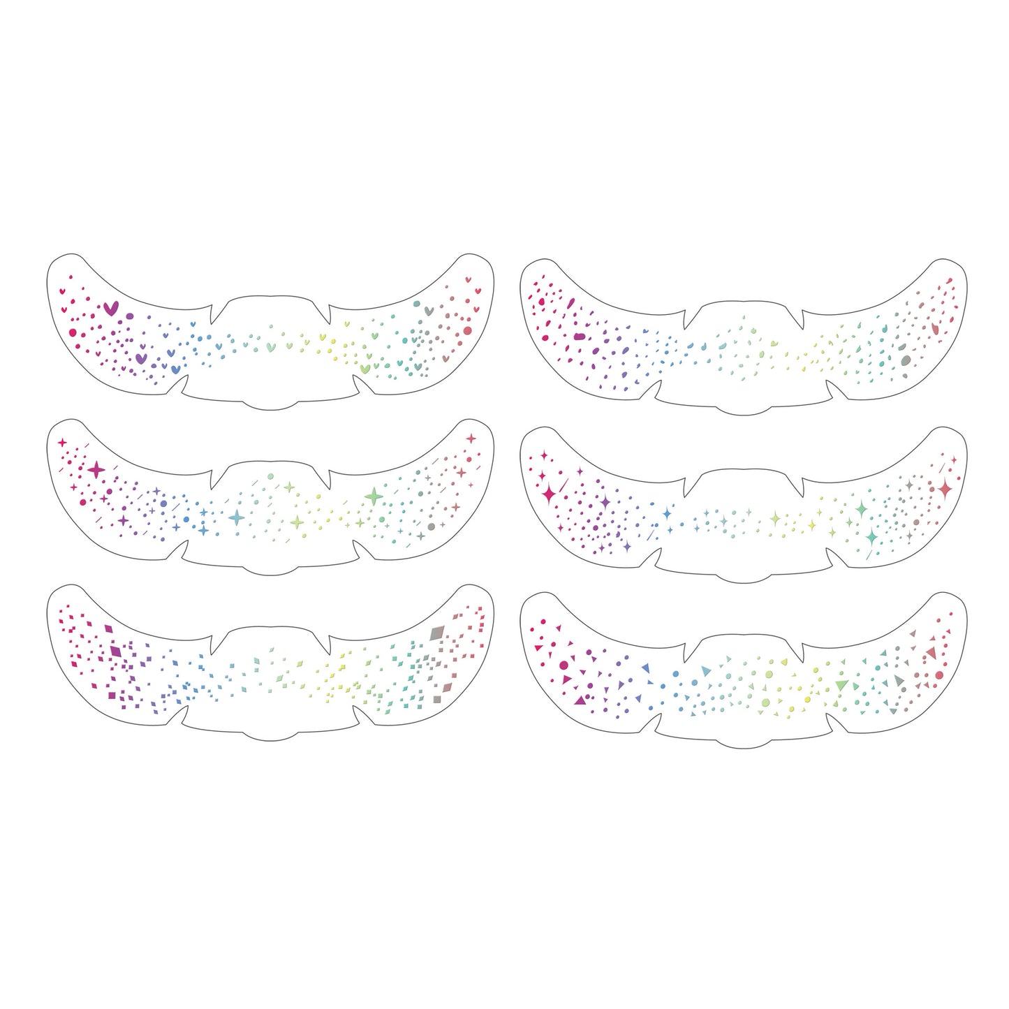 Colorful Faux Freckle Face Makeup Stickers