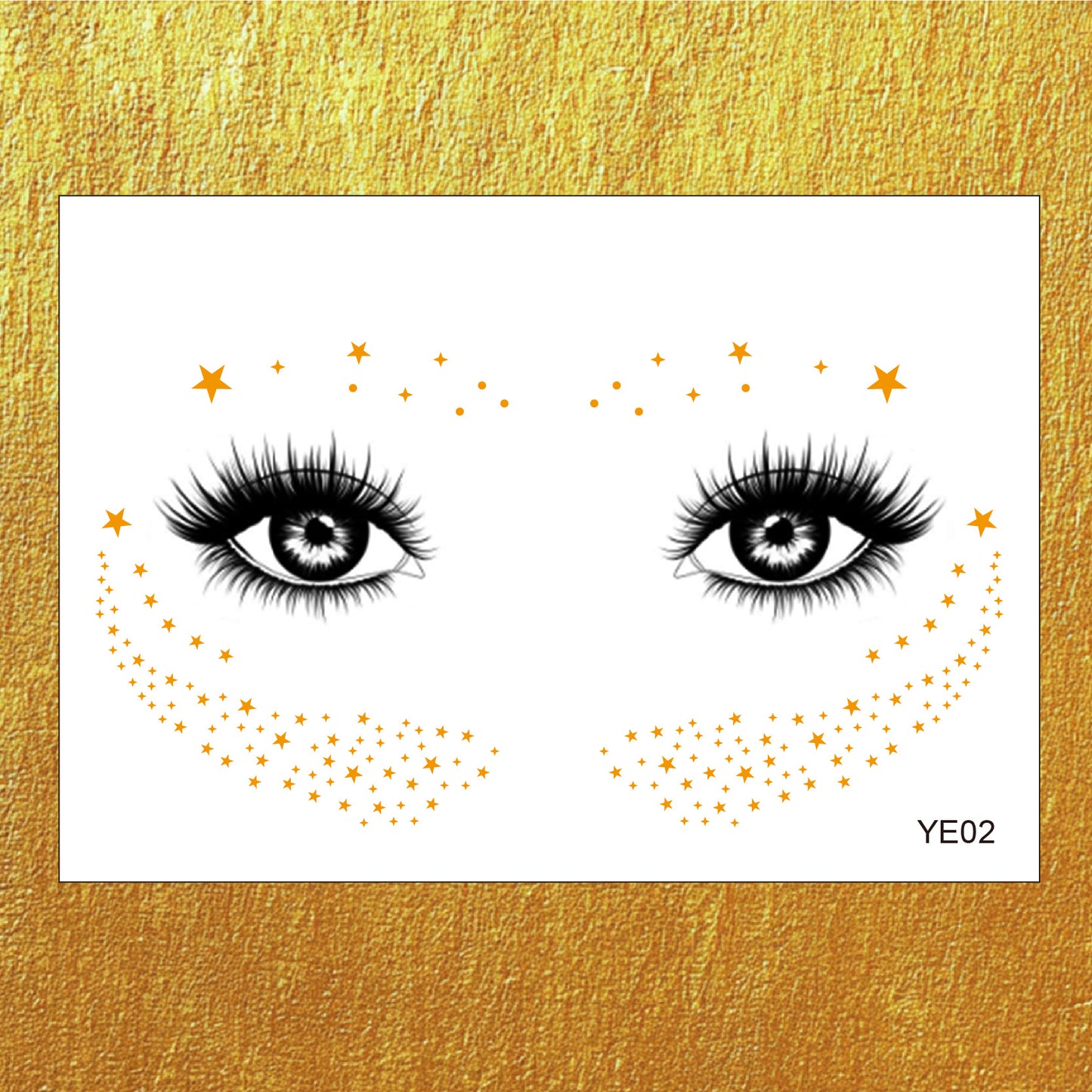Gold Boho Face & Eye Makeup Stickers