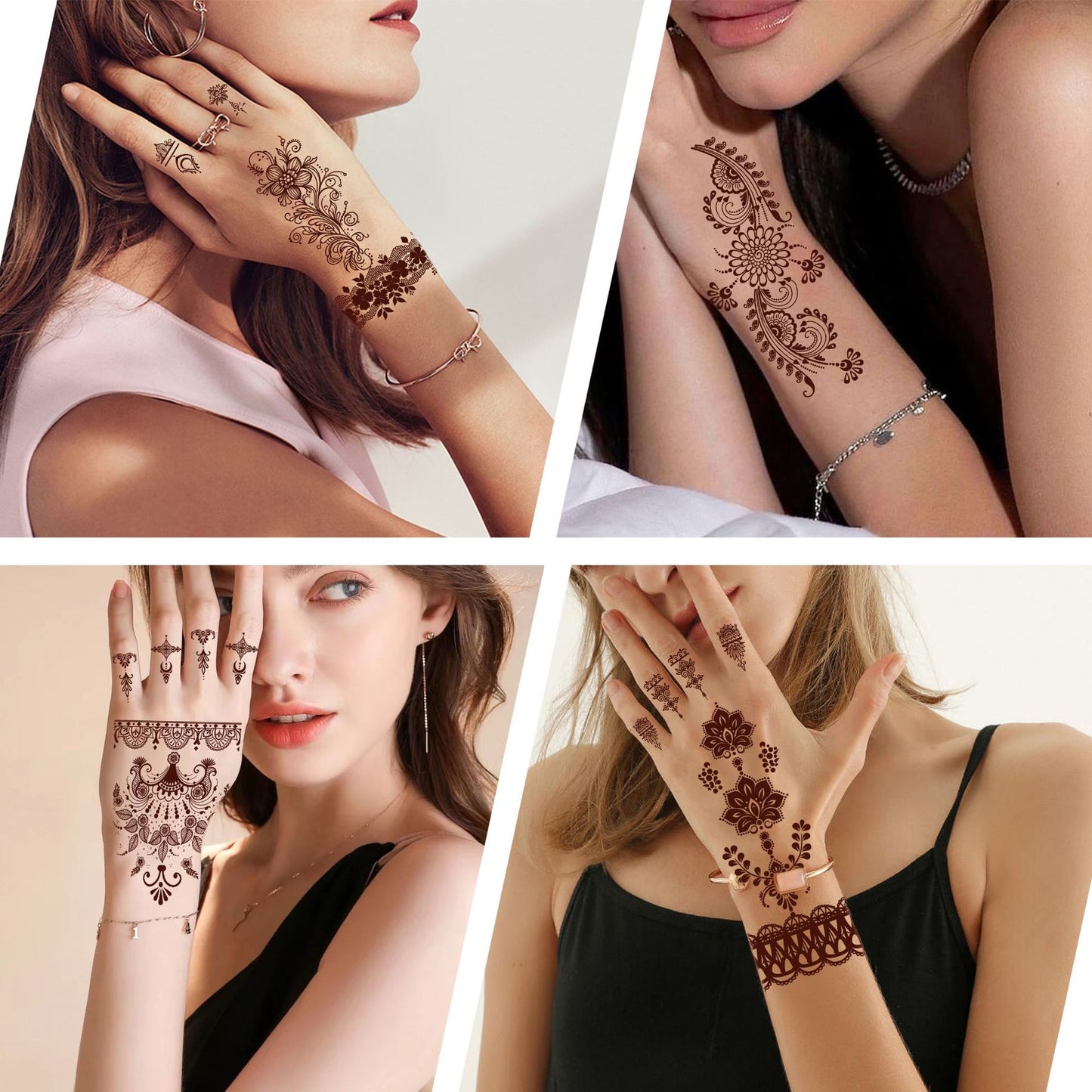 Henna Style Temporary Body Tattoo Stickers