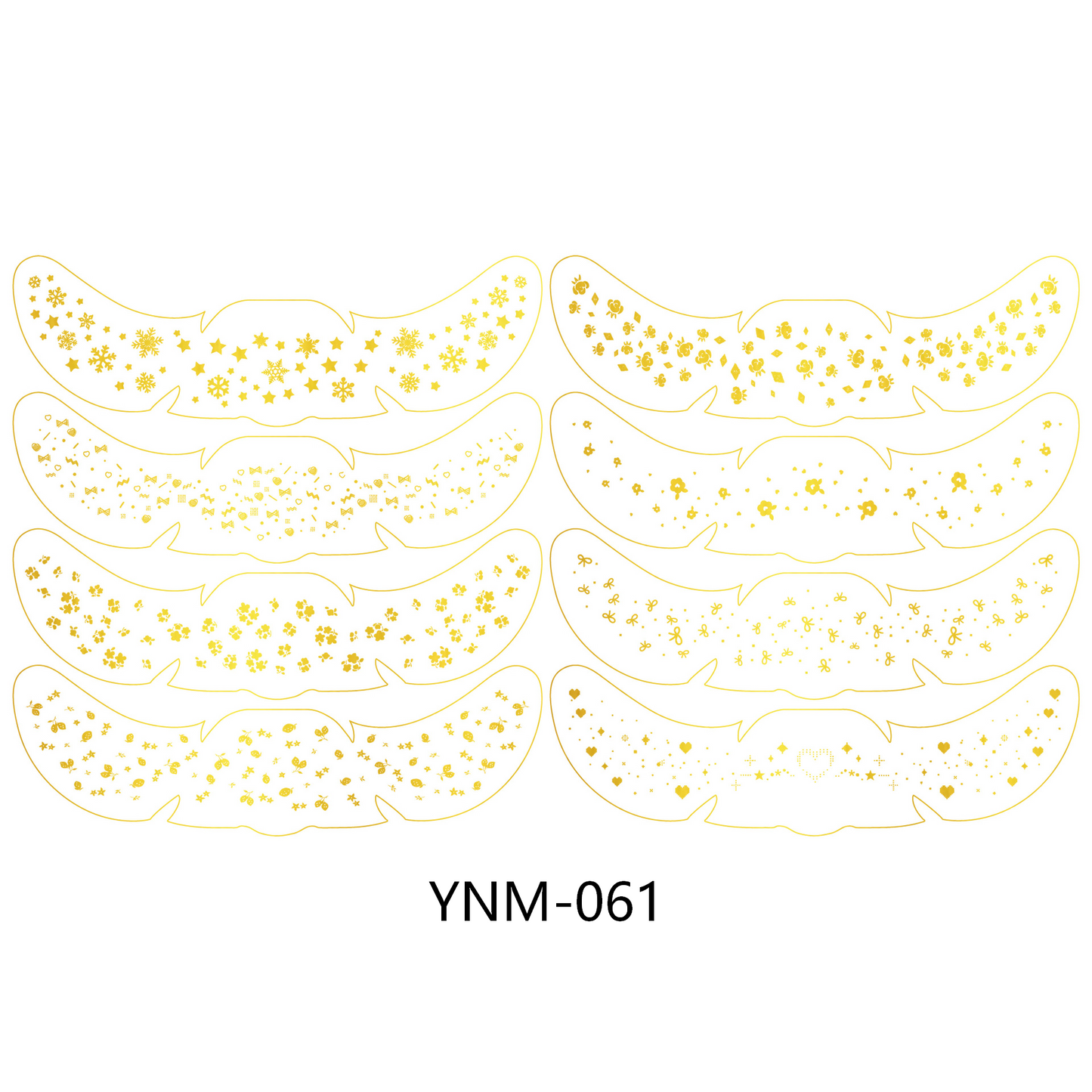 Gold Star Face & Eye Makeup Stickers