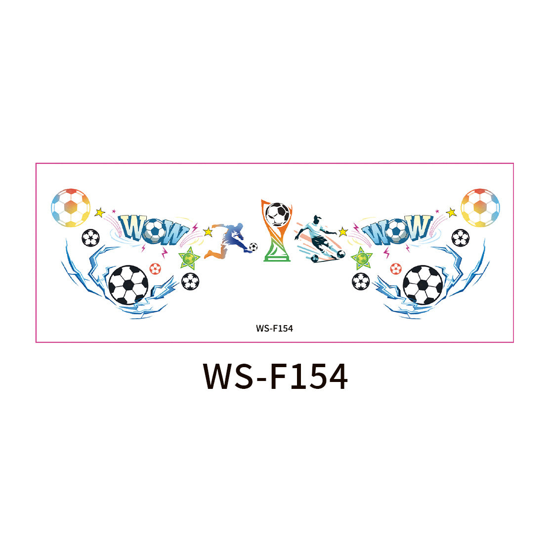 Soccer Fan Face Makeup Stickers