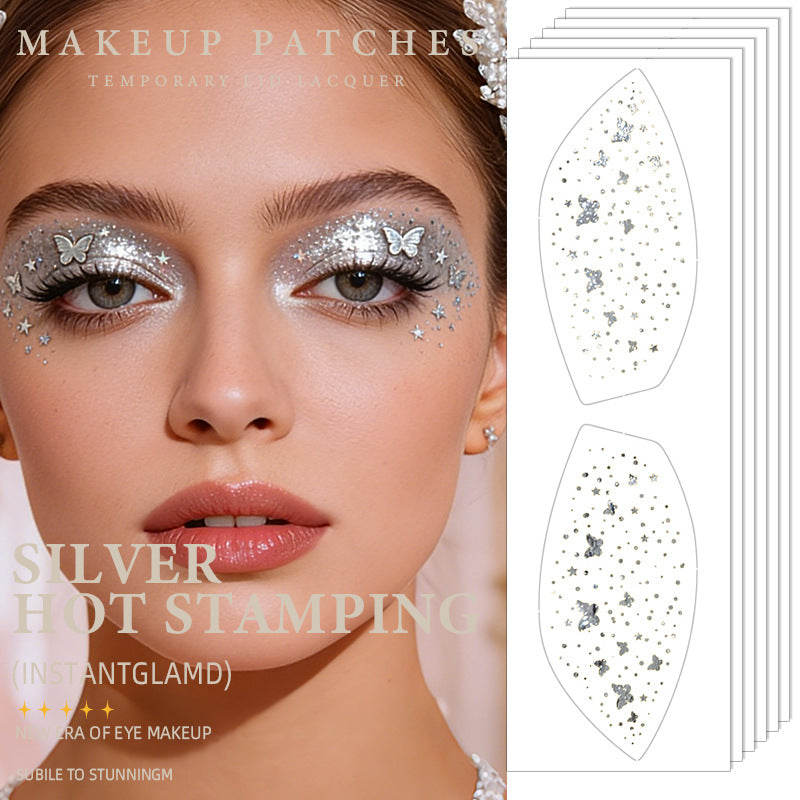 Rainbow Glitter Eye Makeup Stickers