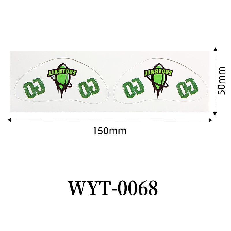 Football Fan Face & Body Tattoo Stickers