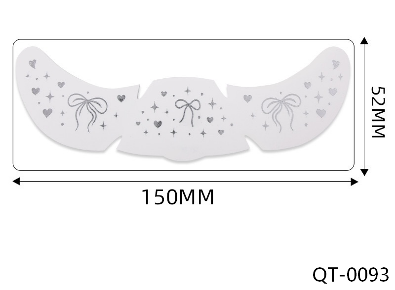 Silver Star Faux Freckle Face Makeup Stickers