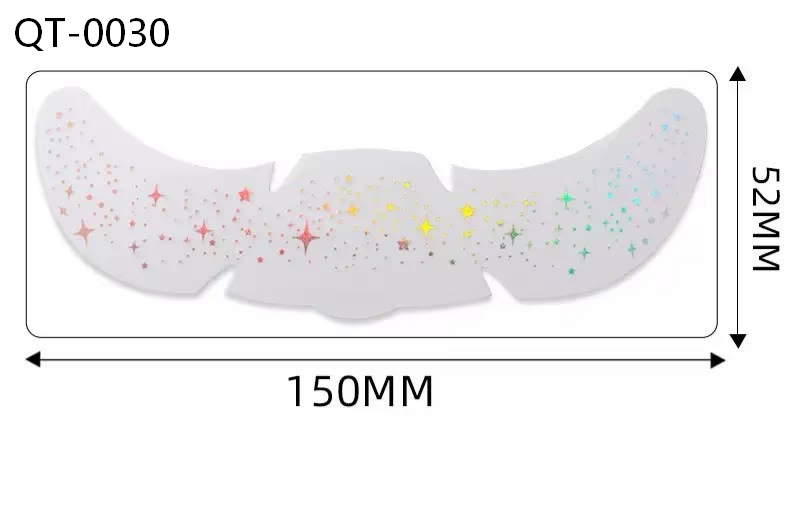 Colorful Sparkle Faux Freckle Face Makeup Stickers