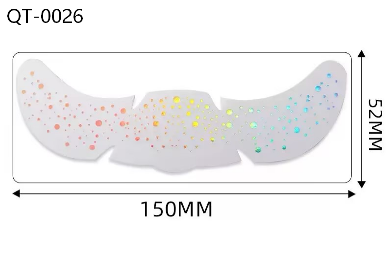 Colorful Sparkle Faux Freckle Face Makeup Stickers