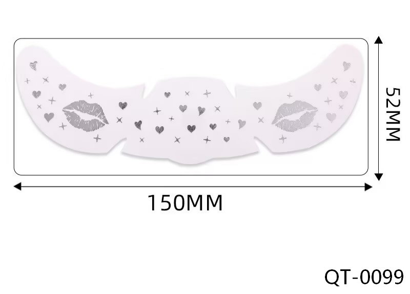 Silver Star Faux Freckle Face Makeup Stickers