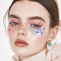 Colorful Heart Face Makeup Stickers