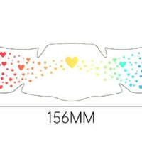 Colorful Heart Face Makeup Stickers