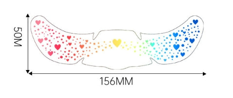 Colorful Heart Face Makeup Stickers