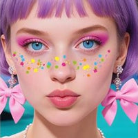 Colorful Festival Face Makeup Stickers