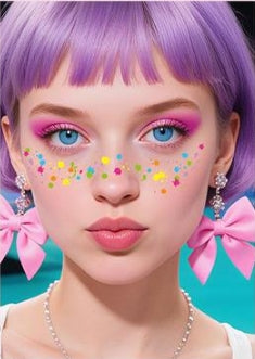 Colorful Festival Face Makeup Stickers