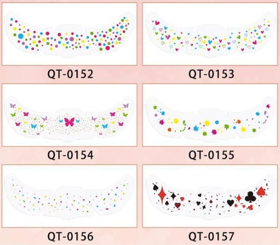Colorful Festival Face Makeup Stickers