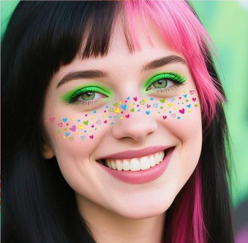 Colorful Festival Face Makeup Stickers