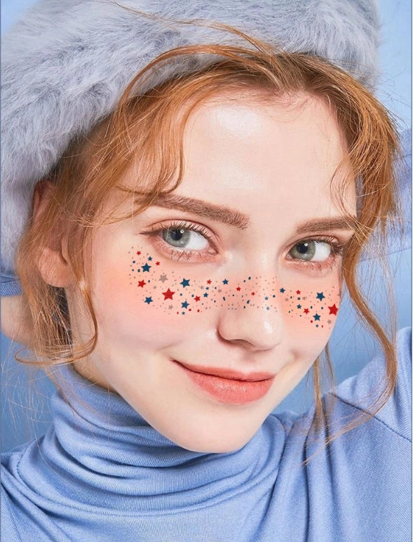 Colorful Star Face & Eye Makeup Stickers