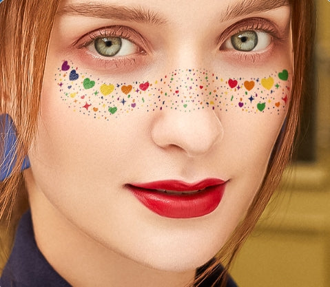 Colorful Star Face & Eye Makeup Stickers
