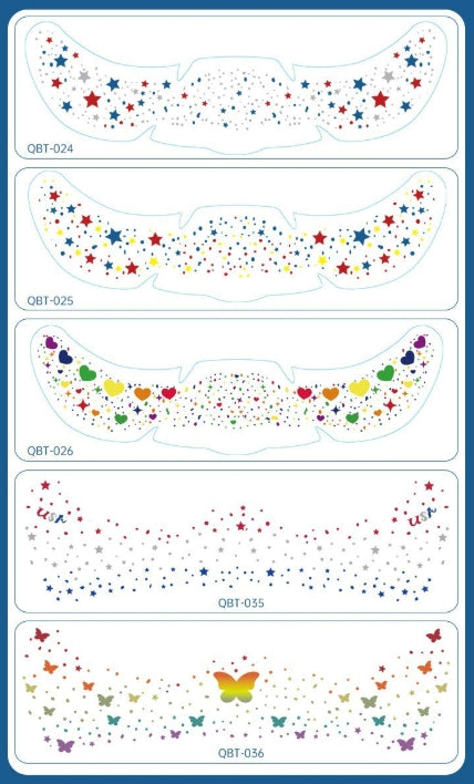 Colorful Star Face & Eye Makeup Stickers