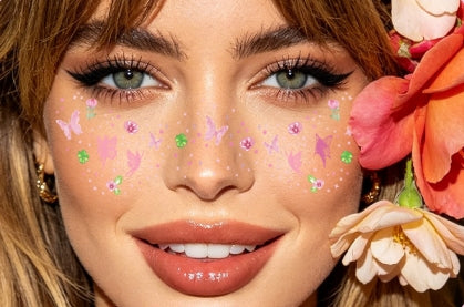 Pastel Butterfly Face & Eye Makeup Stickers