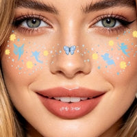 Pastel Butterfly Face & Eye Makeup Stickers