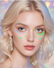 Neon Pastel Face & Eye Makeup Stickers