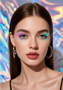 Neon Pastel Face & Eye Makeup Stickers