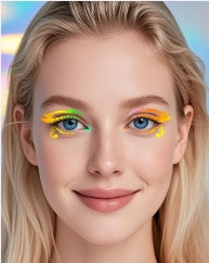 Neon Pastel Face & Eye Makeup Stickers