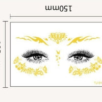 Gold Lace Festival Face & Eye Makeup Stickers